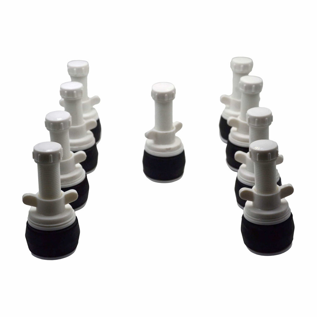 9x Nylon Mechanical Pipe Test Plug Bung with 13mm Bypass 49mm to 54mm-1