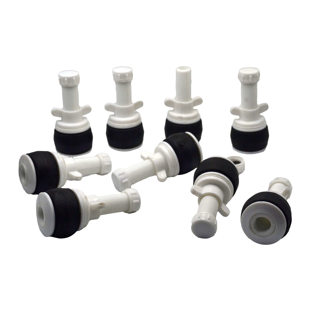 9x Nylon Mechanical Pipe Test Plug Bung with 13mm Bypass 49mm to 54mm-2