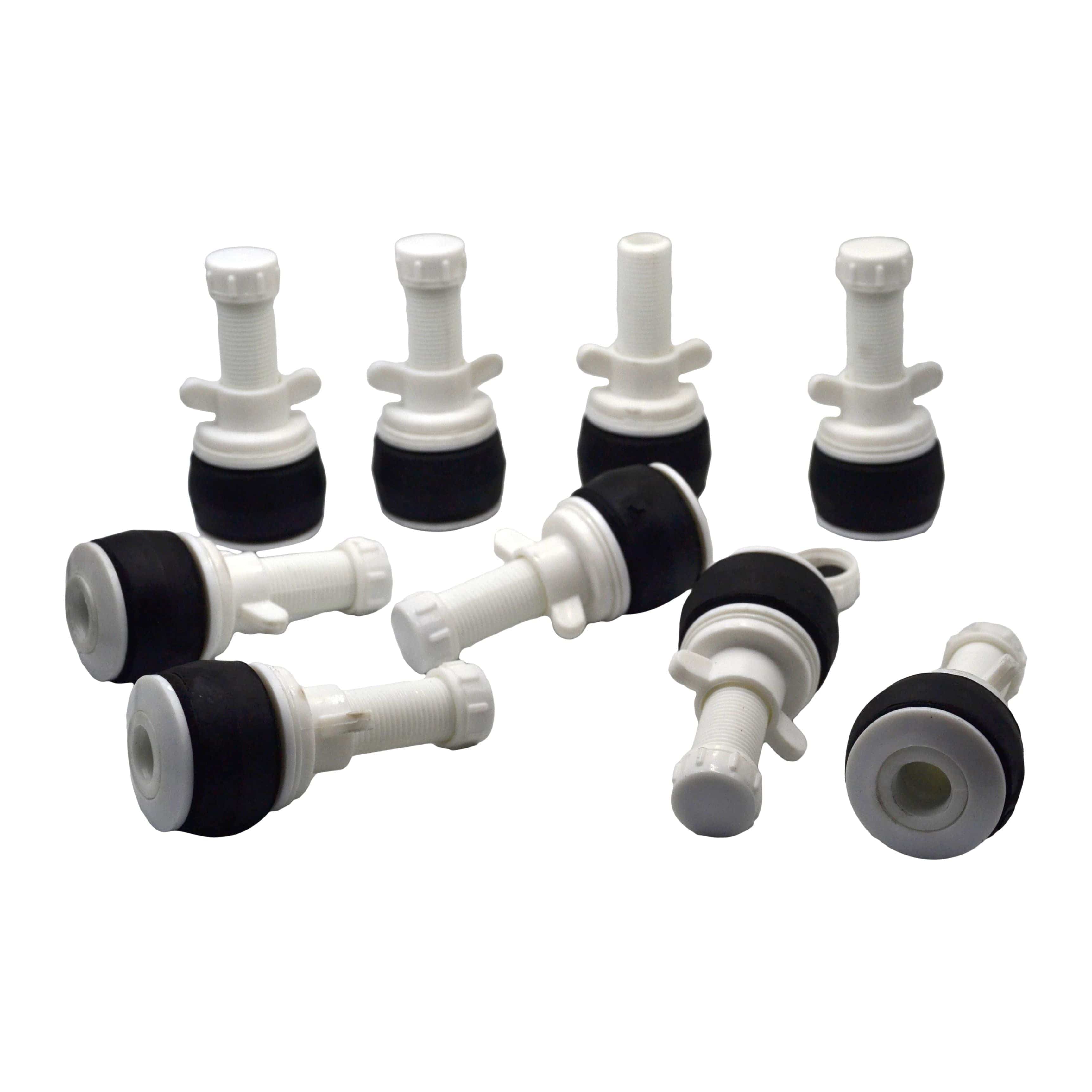 9x Nylon Mechanical Pipe Test Plug Bung with 13mm Bypass 49mm to 54mm-2