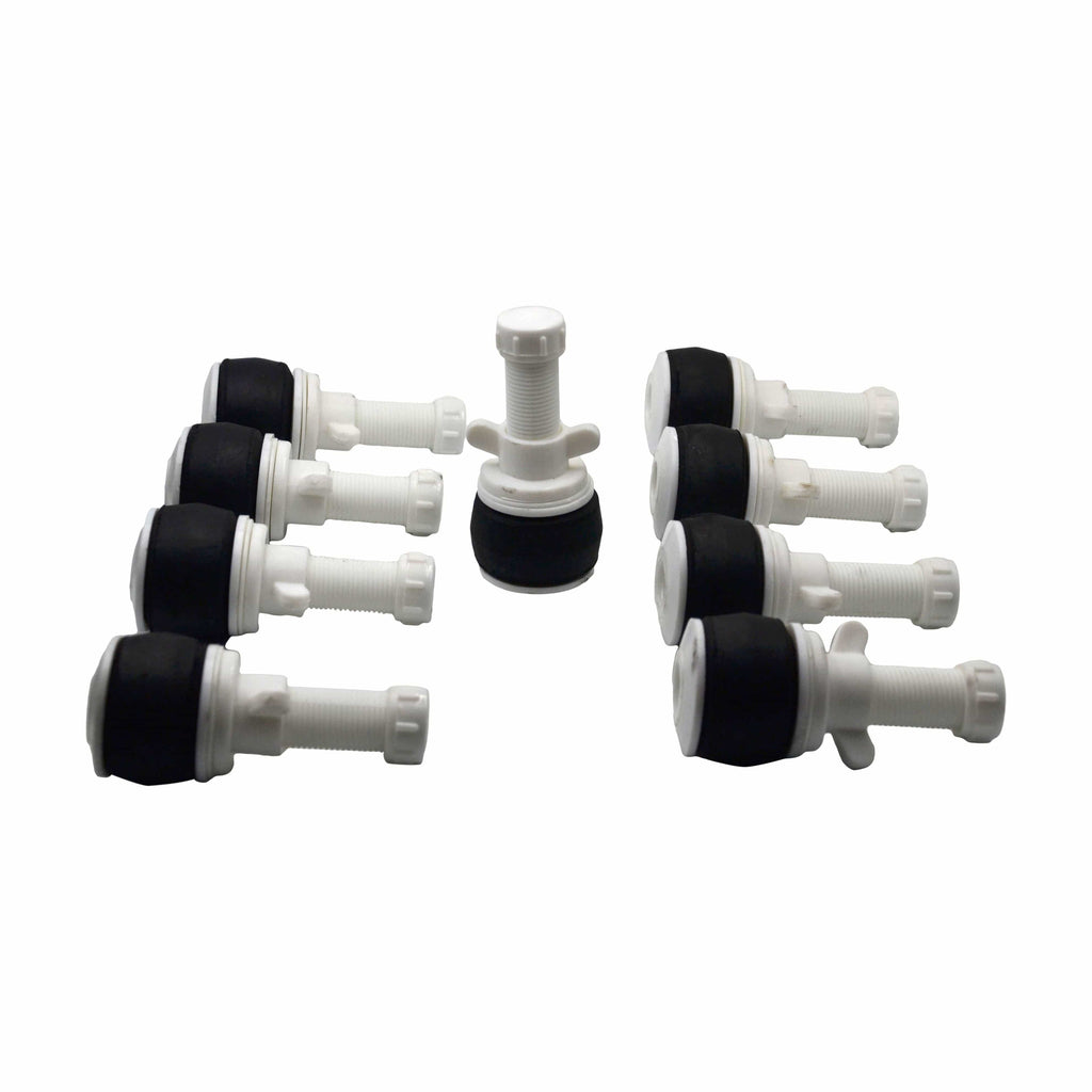 9x Nylon Mechanical Pipe Test Plug Bung with 13mm Bypass 49mm to 54mm-0