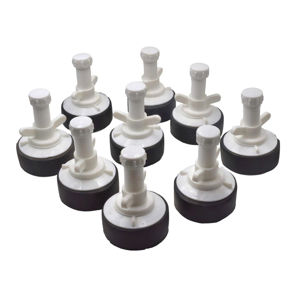 9x Nylon Mechanical Pipe Test plug bung with 13mm bypass 73mm to 88mm-0