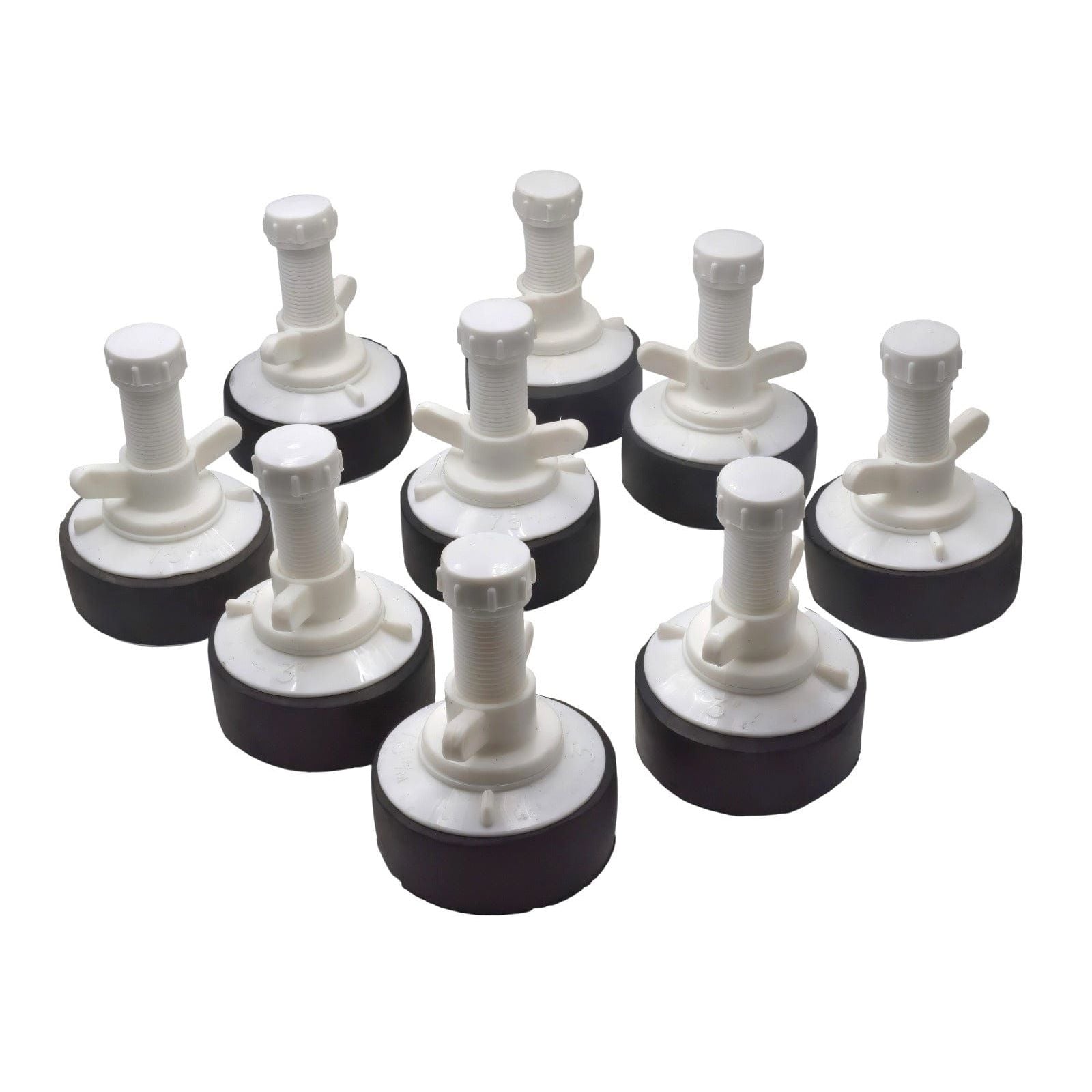 9x Nylon Mechanical Pipe Test plug bung with 13mm bypass 73mm to 88mm-0