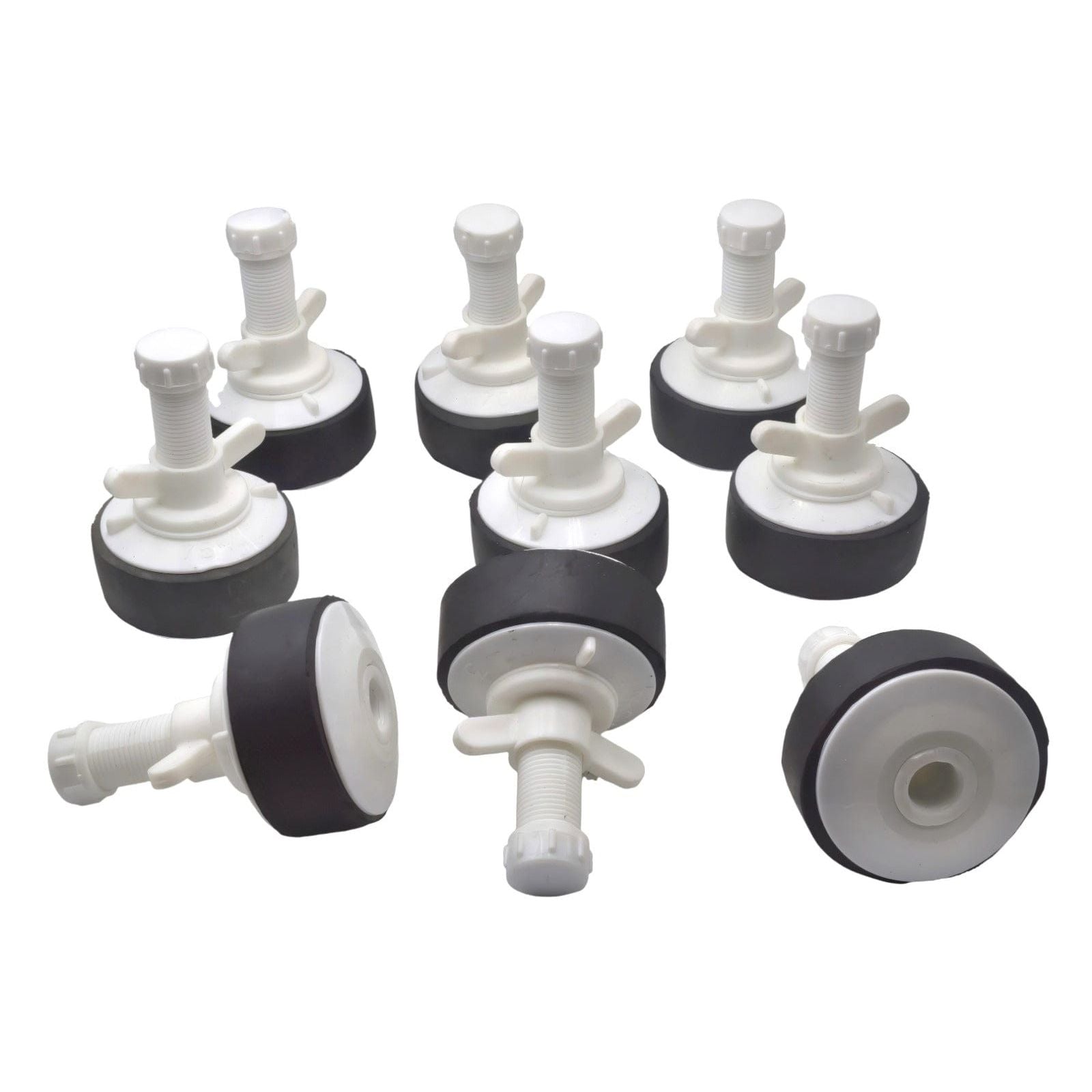 9x Nylon Mechanical Pipe Test plug bung with 13mm bypass 73mm to 88mm-1