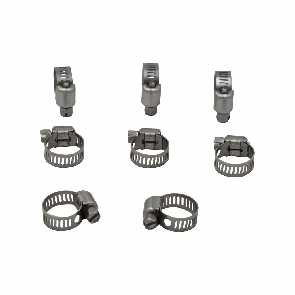 10 Piece 304 Stainless Steel 7-16mm Worm Drive Hose Clamp-4