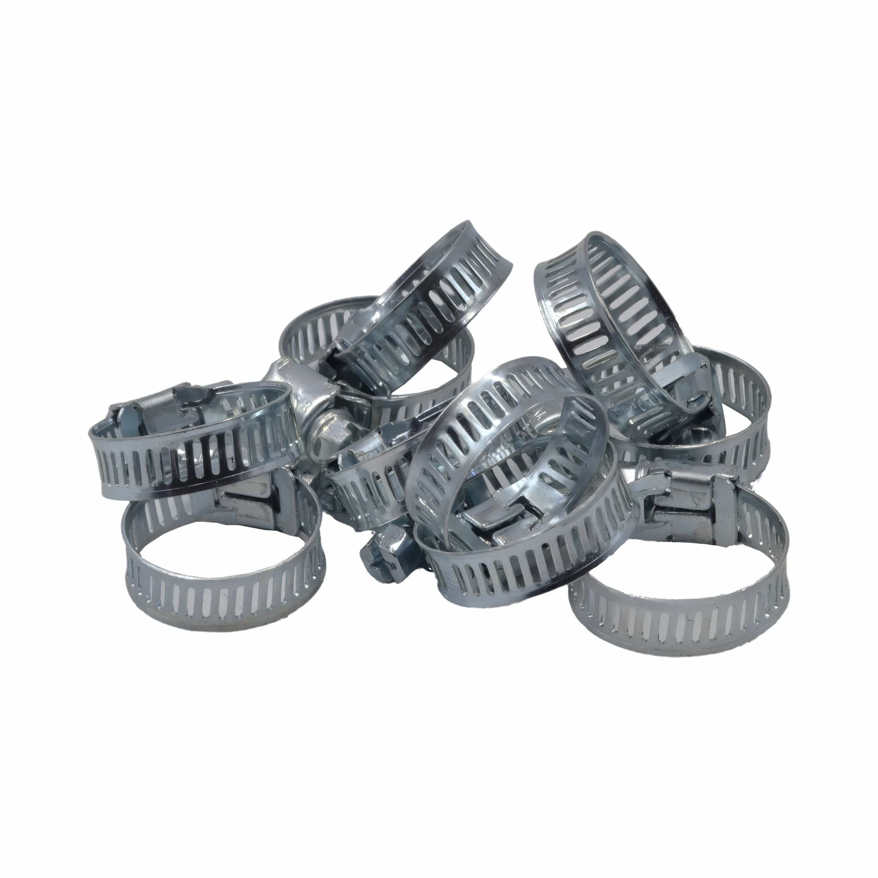 10 Piece Zinc 12-23mm Worm Drive Hose Clamp-0
