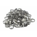 100 Piece 304 Stainless Steel 16-19.2mm Ear Hose Clamp-0