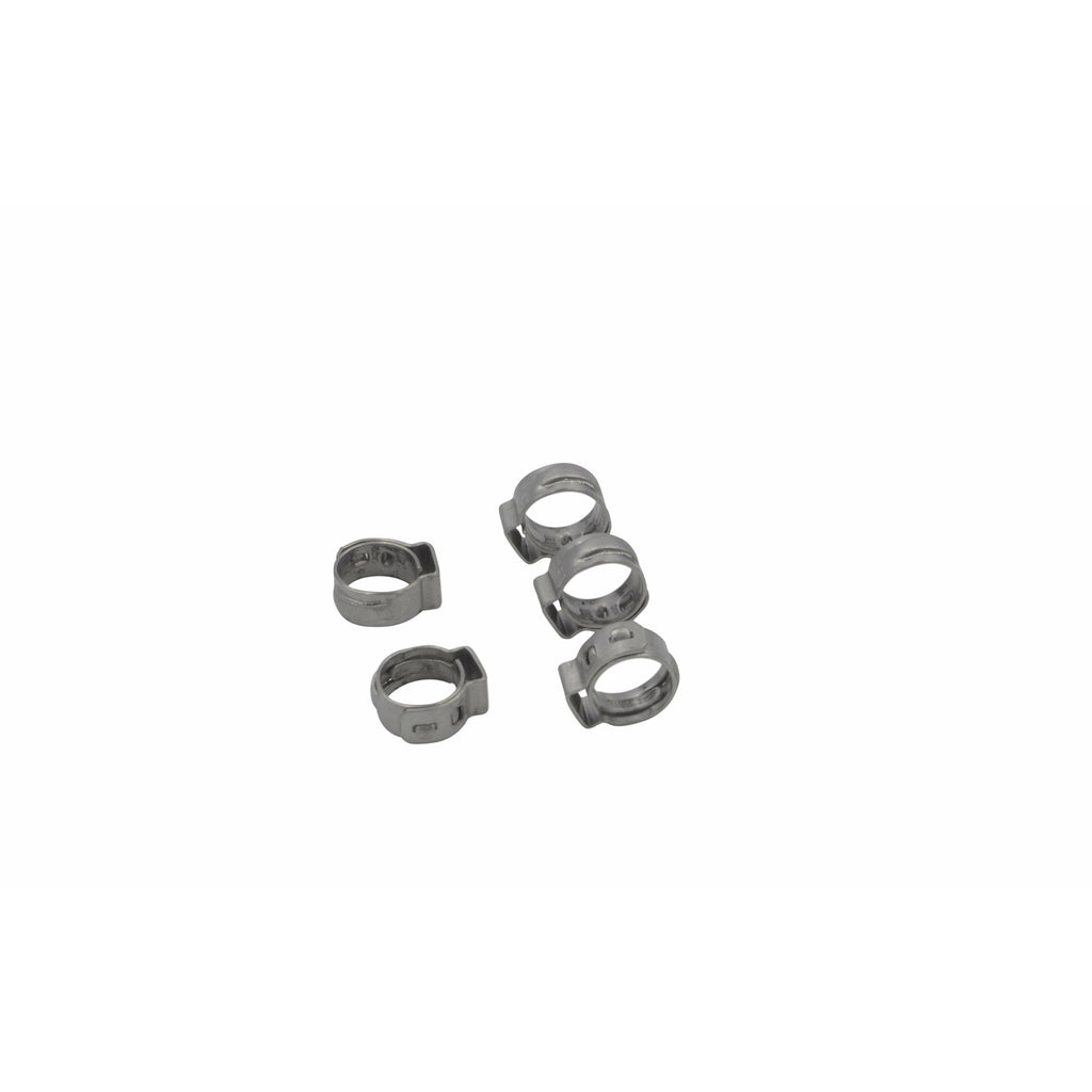 100 Piece 304 Stainless Steel 7.3-9mm Ear Hose Clamp-3