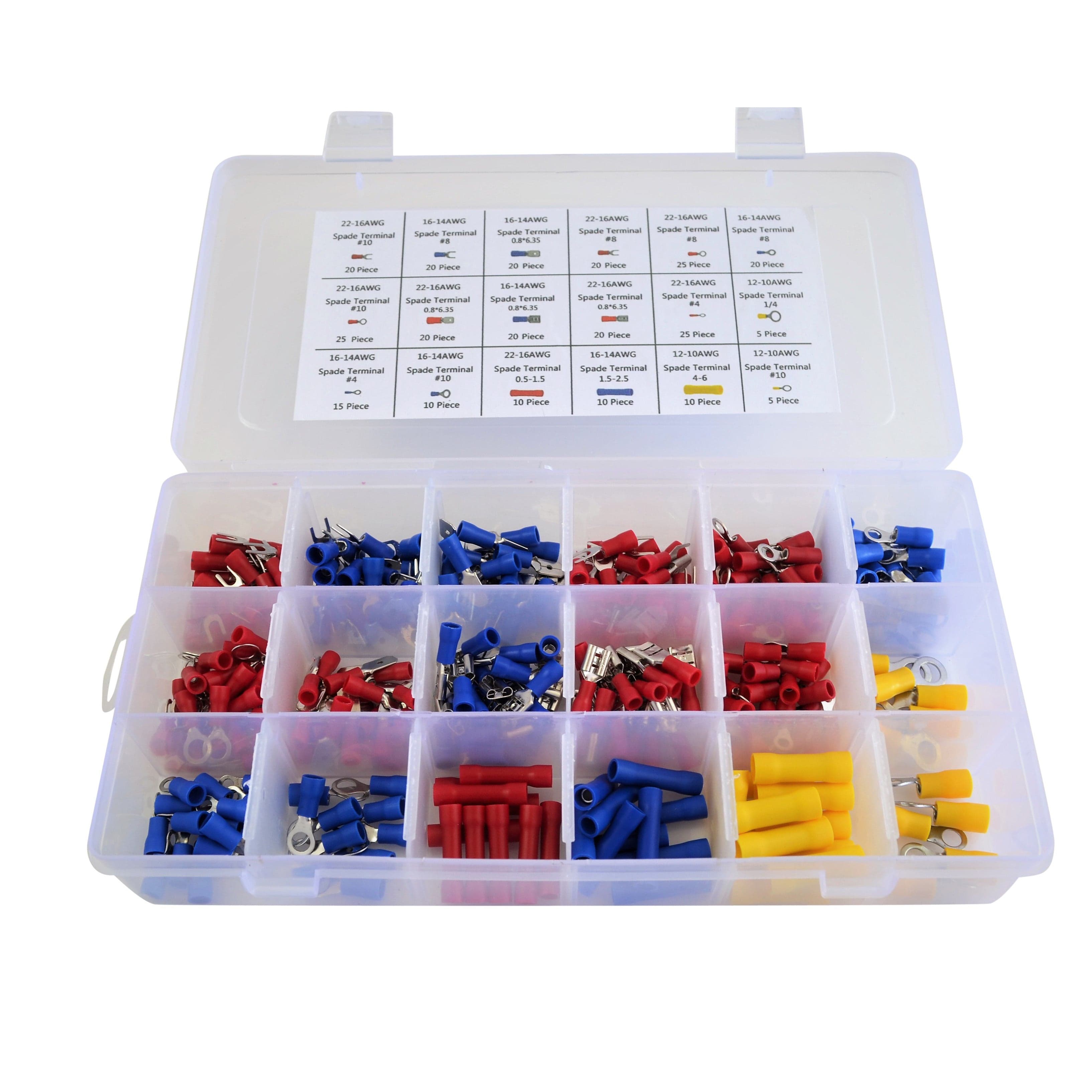 300pc 12/24 Insulated Electrical Wire Terminal-0