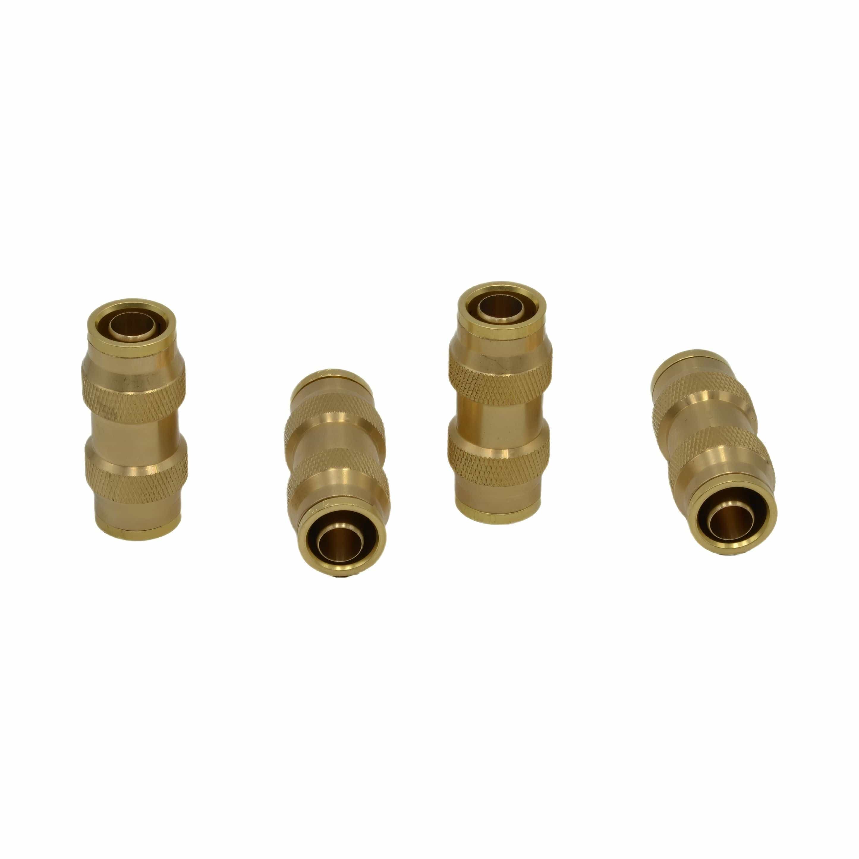 4 Piece 1/2 DOT Straight Brass Push in Hose Connect Grab Kit Assortment-2