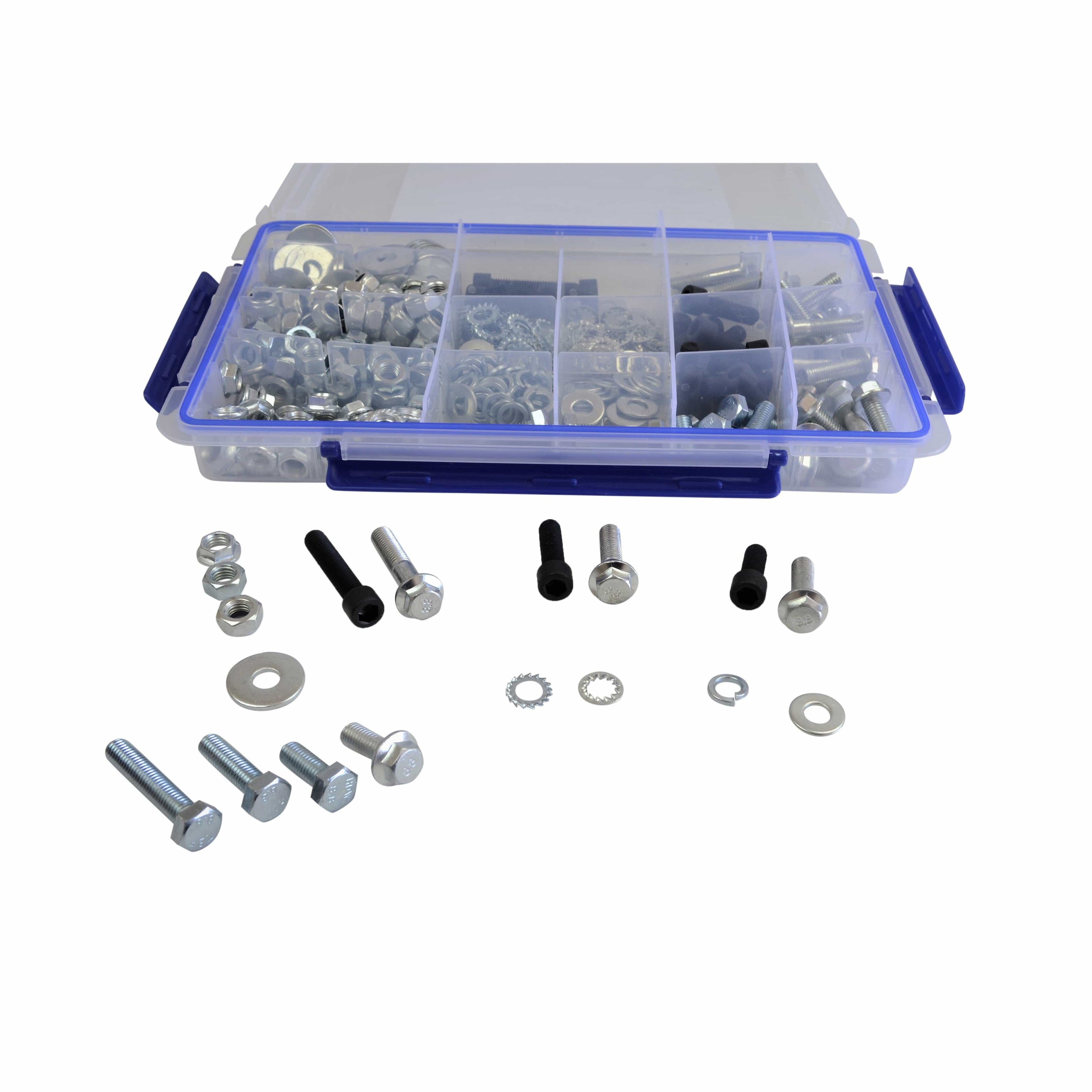 401pc High Tensile Cap Screw Bolts Grab Kit-0