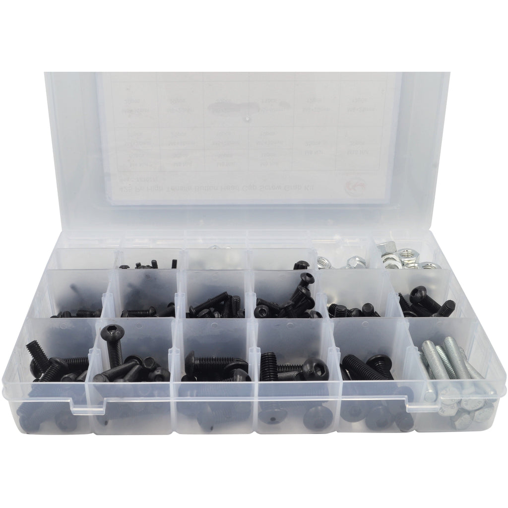 425pc Button Head Cap Screw Bolts Grab Kit-1