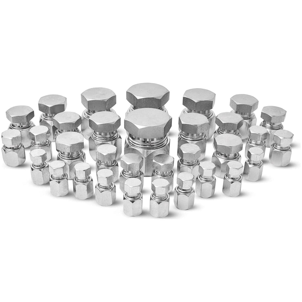 64 Pcs 37 Degree JIC Cap and Plug Hydraulic Blanking Kit-1