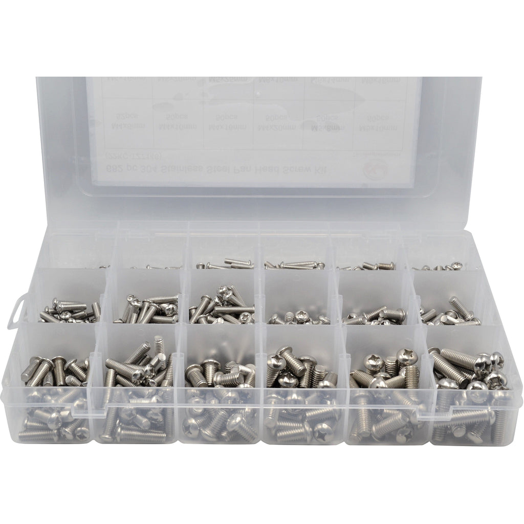 682 Piece 304 Stainless Steel Pan Head Screw Grab Kit Assortment-1