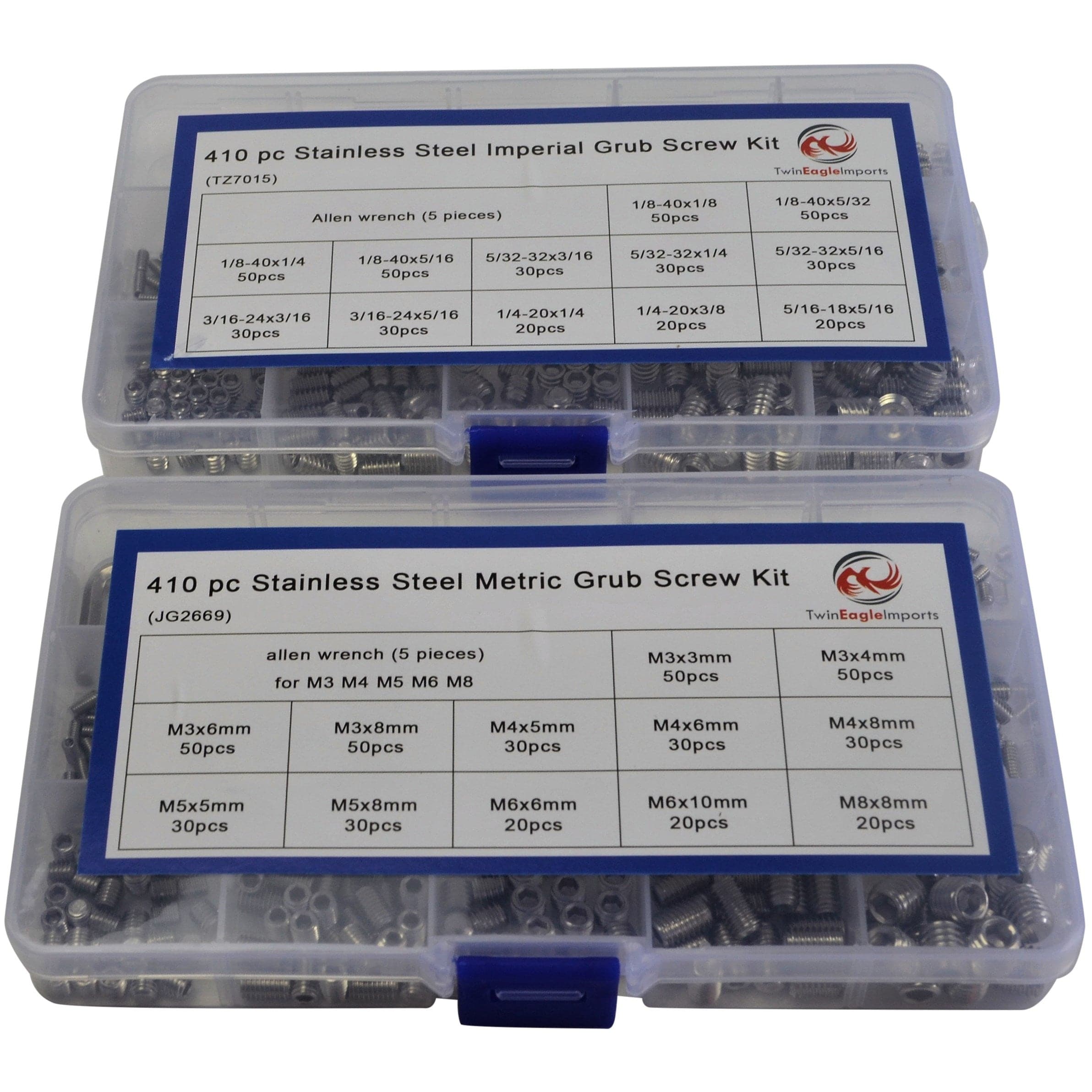820pc Metric and Imperial Stainless Steel Grub Screw Grab Kit-1