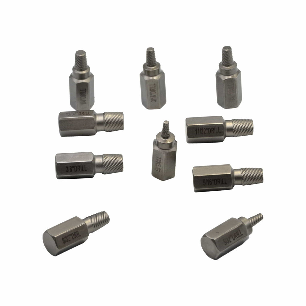 Multi Spline Screw Extractor Set 10 Piece Kit-1