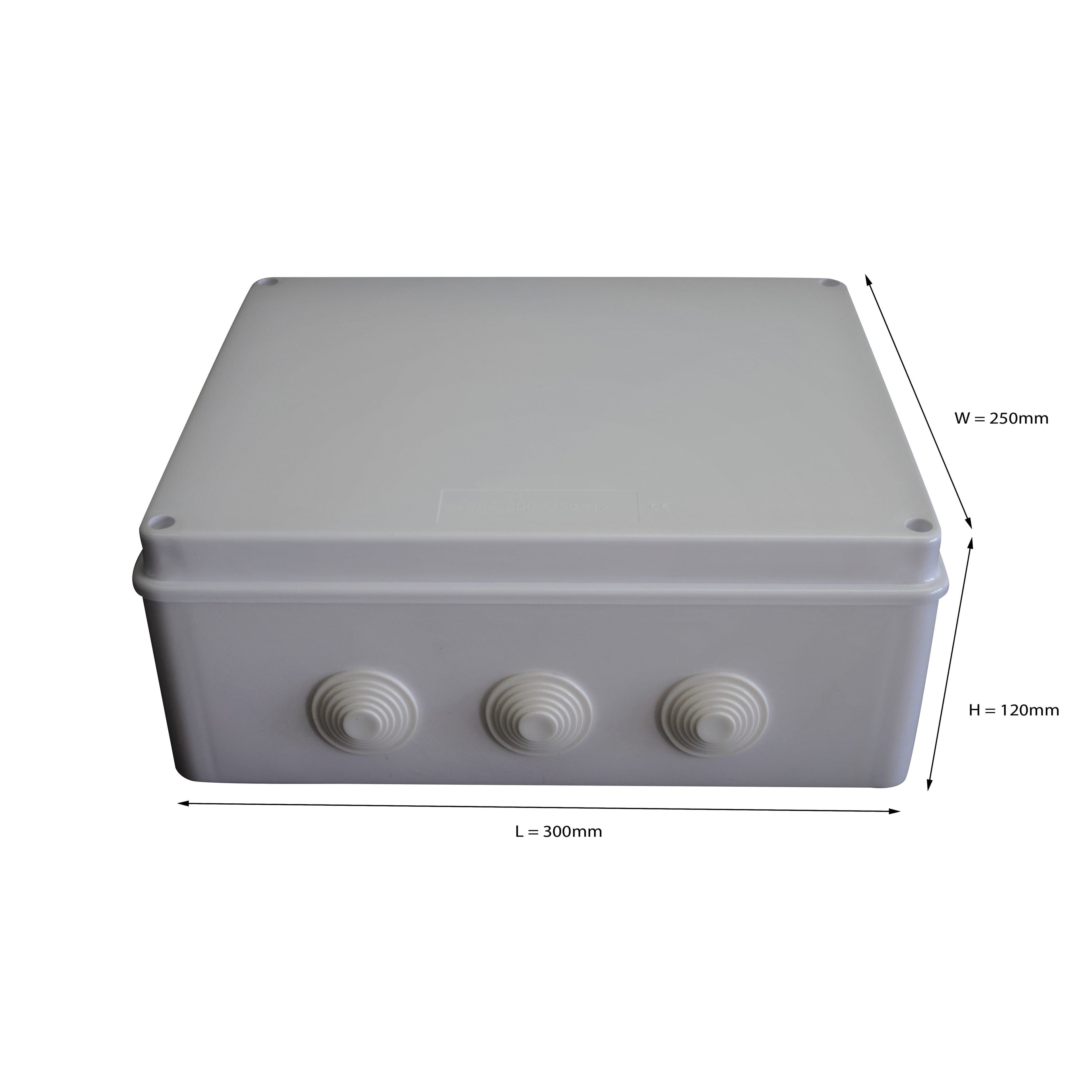 300x250x120 mm ABS Plastic IP65 Waterproof Junction Box-1