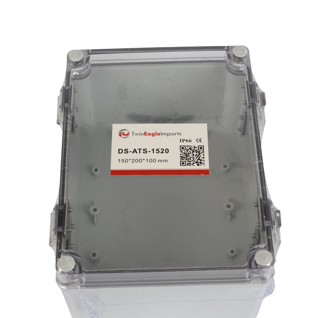 ABS IP66 Clear Lid Hinge Junction Box 150 x 200 x 100mm-1