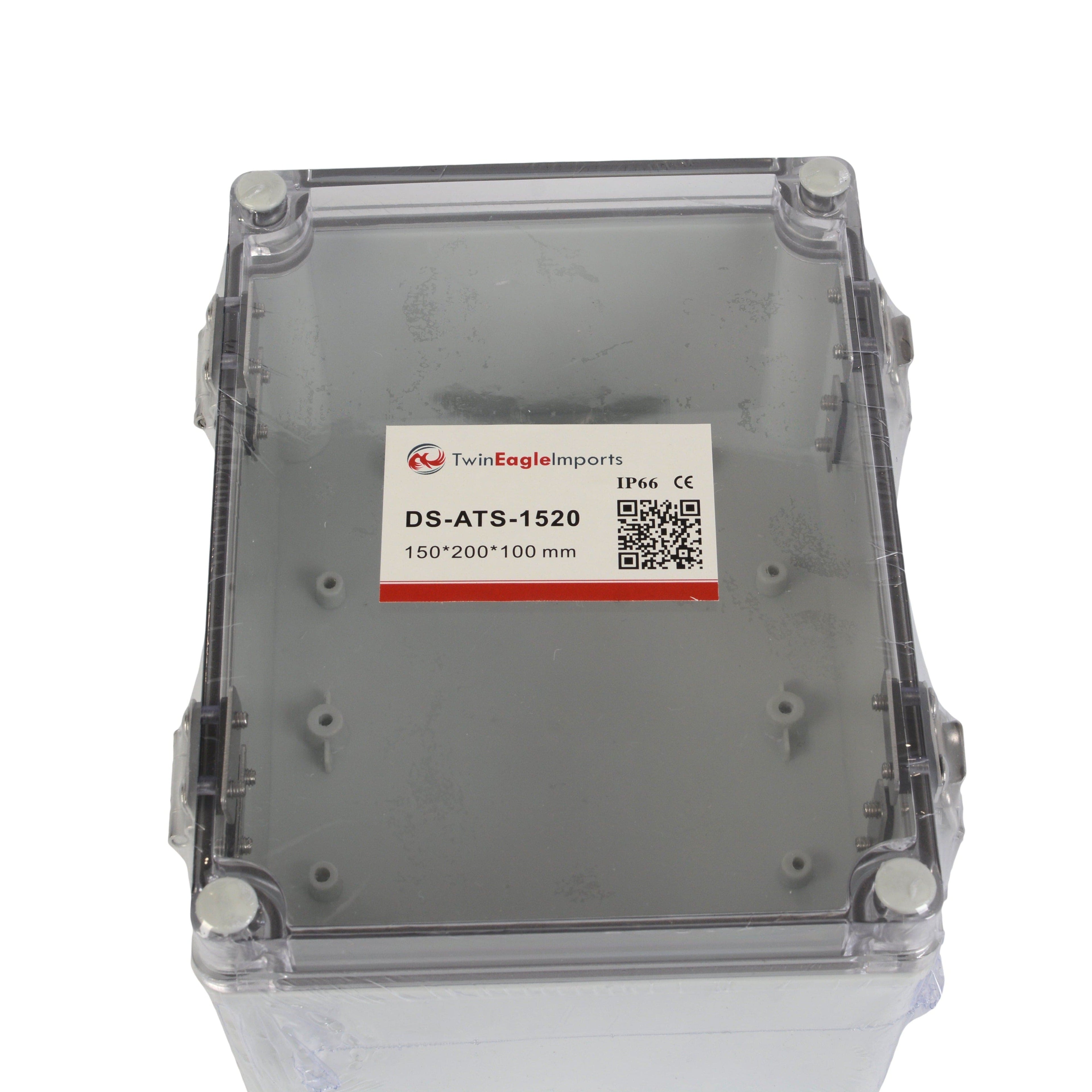ABS IP66 Clear Lid Hinge Junction Box 150 x 200 x 100mm-1