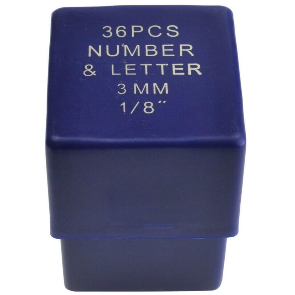 3mm Letter and Number Stamp Punch 36 Piece-1