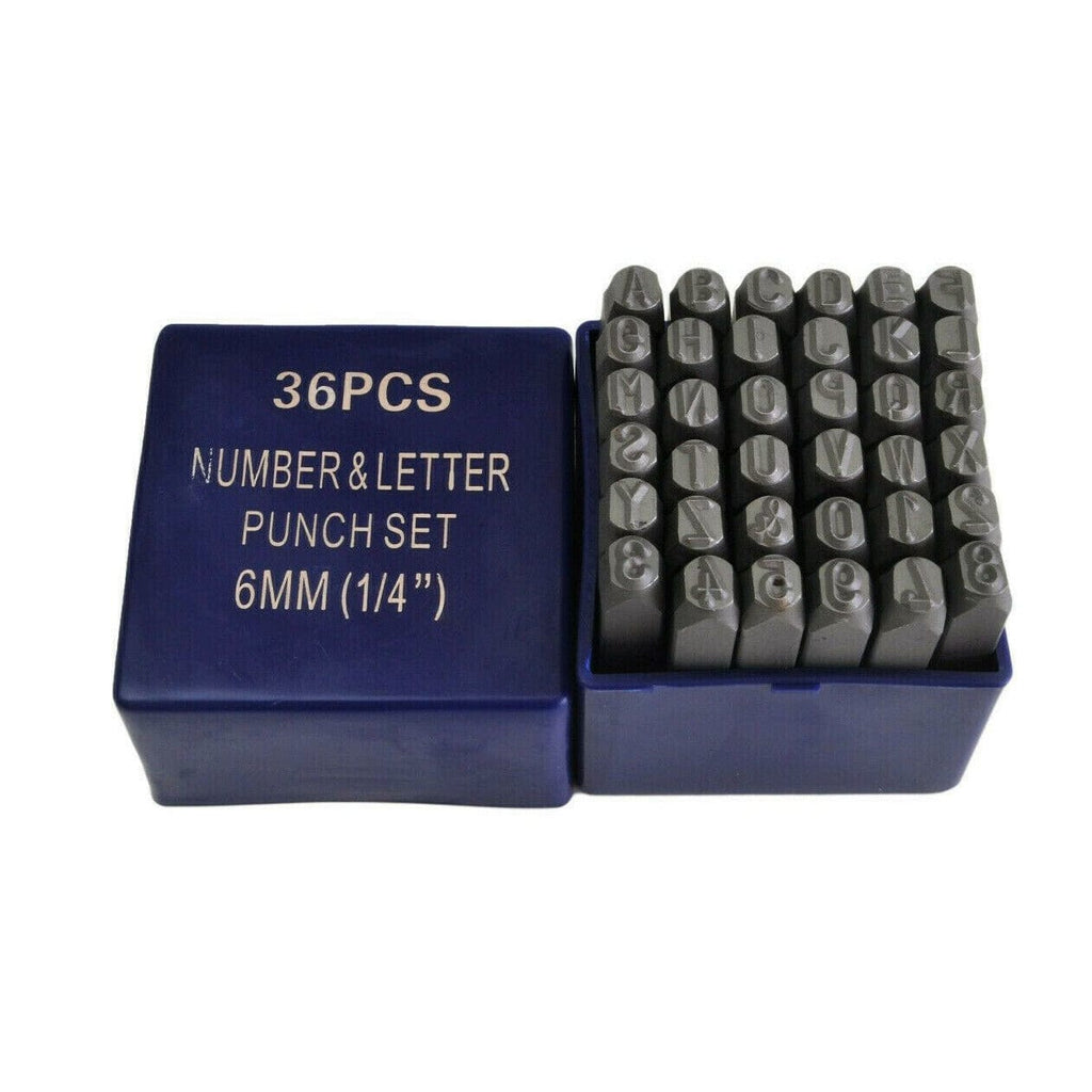 6mm Letter and Number Stamp Punch 36 Piece-0