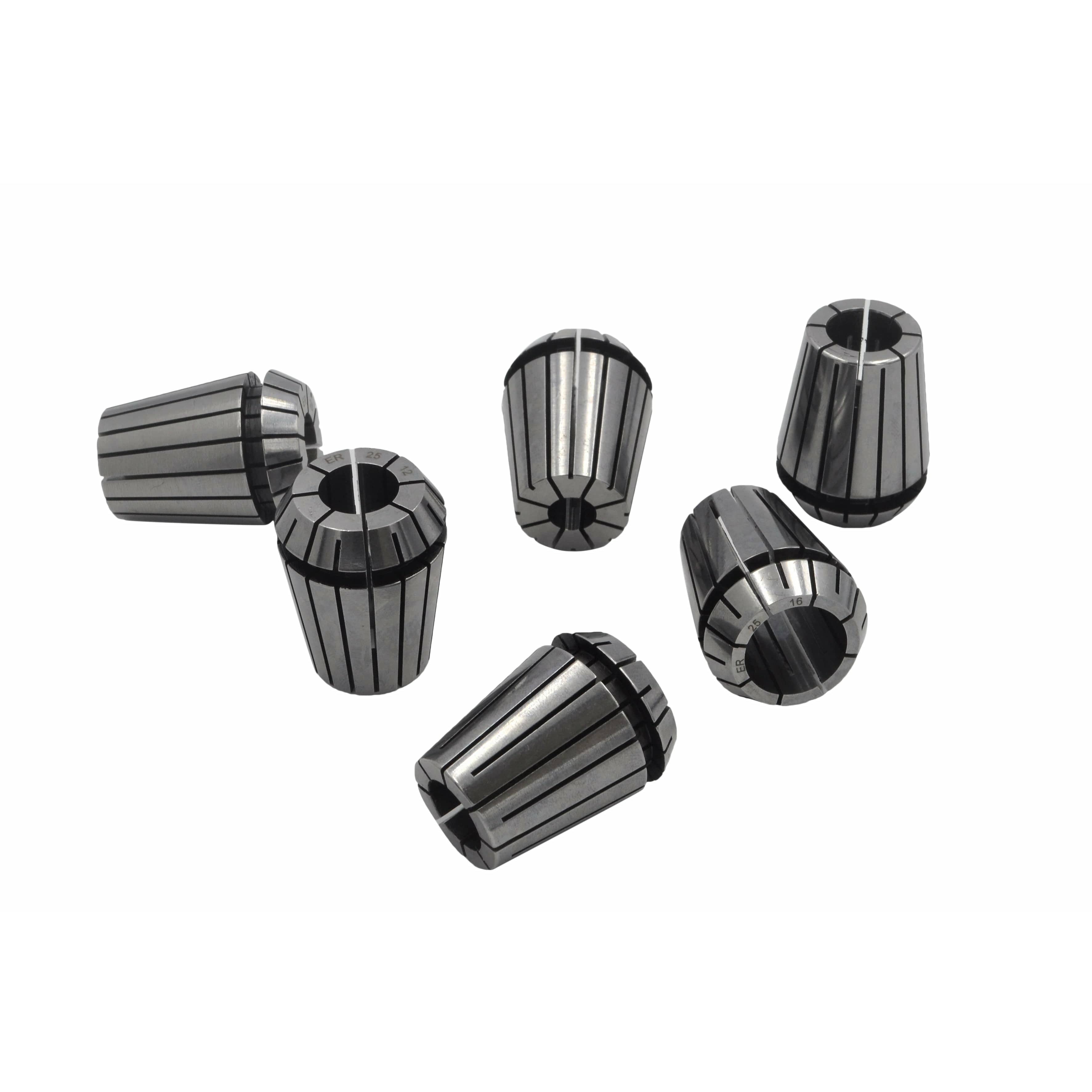 6 pc ER25 MT2 M10 Drawbar Precision  Spring Collet Set-3