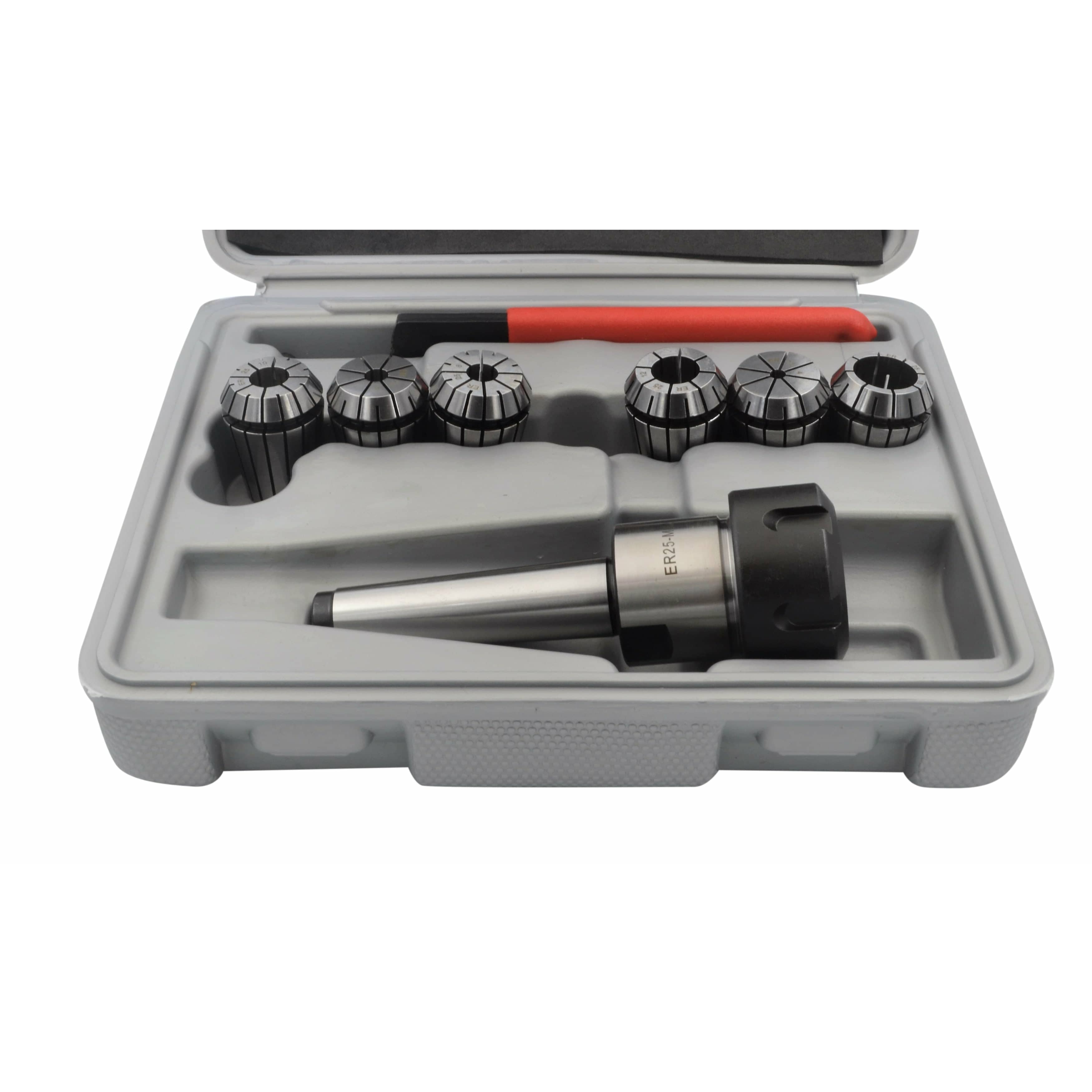 6 pc ER25 MT2 M10 Drawbar Precision  Spring Collet Set-0