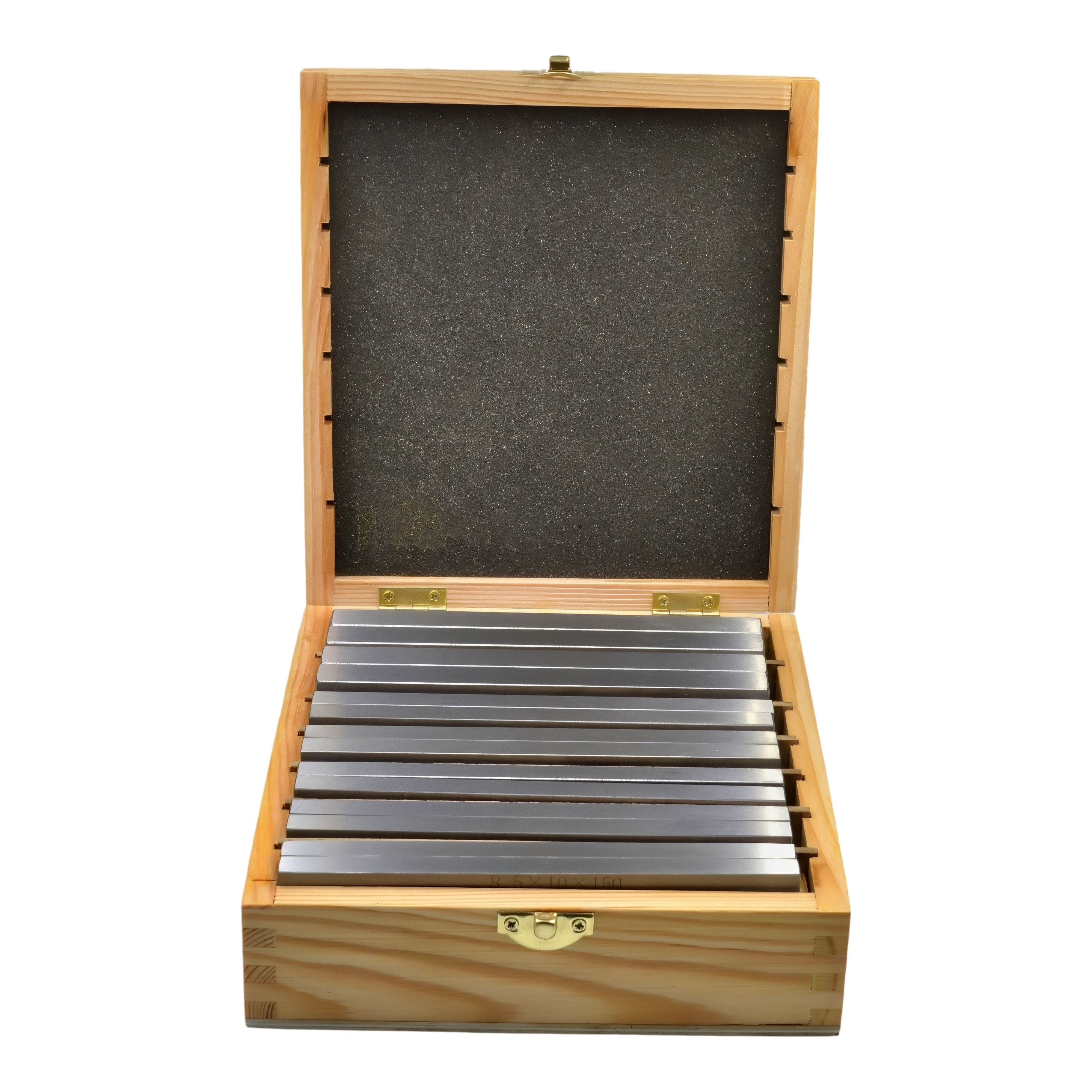 7 pairs Parallel Steel Gauge Block Set Ground Steel 14 plates 150 mm Long-0