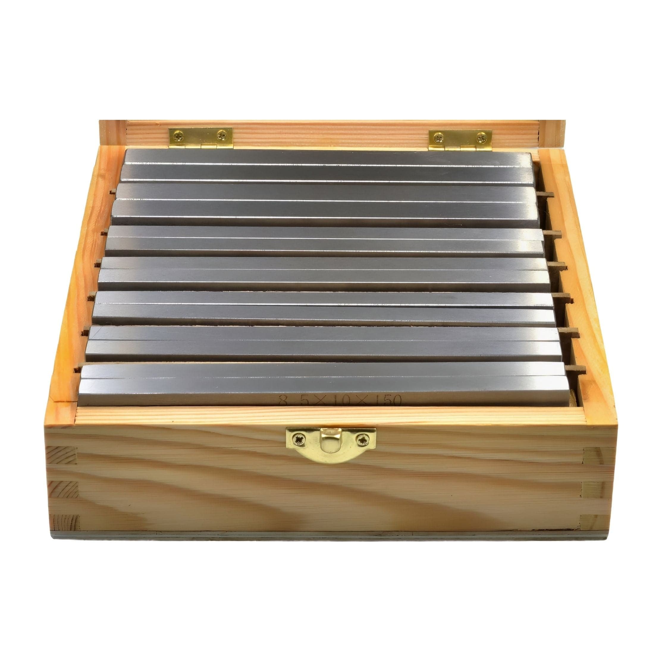 7 pairs Parallel Steel Gauge Block Set Ground Steel 14 plates 150 mm Long-3