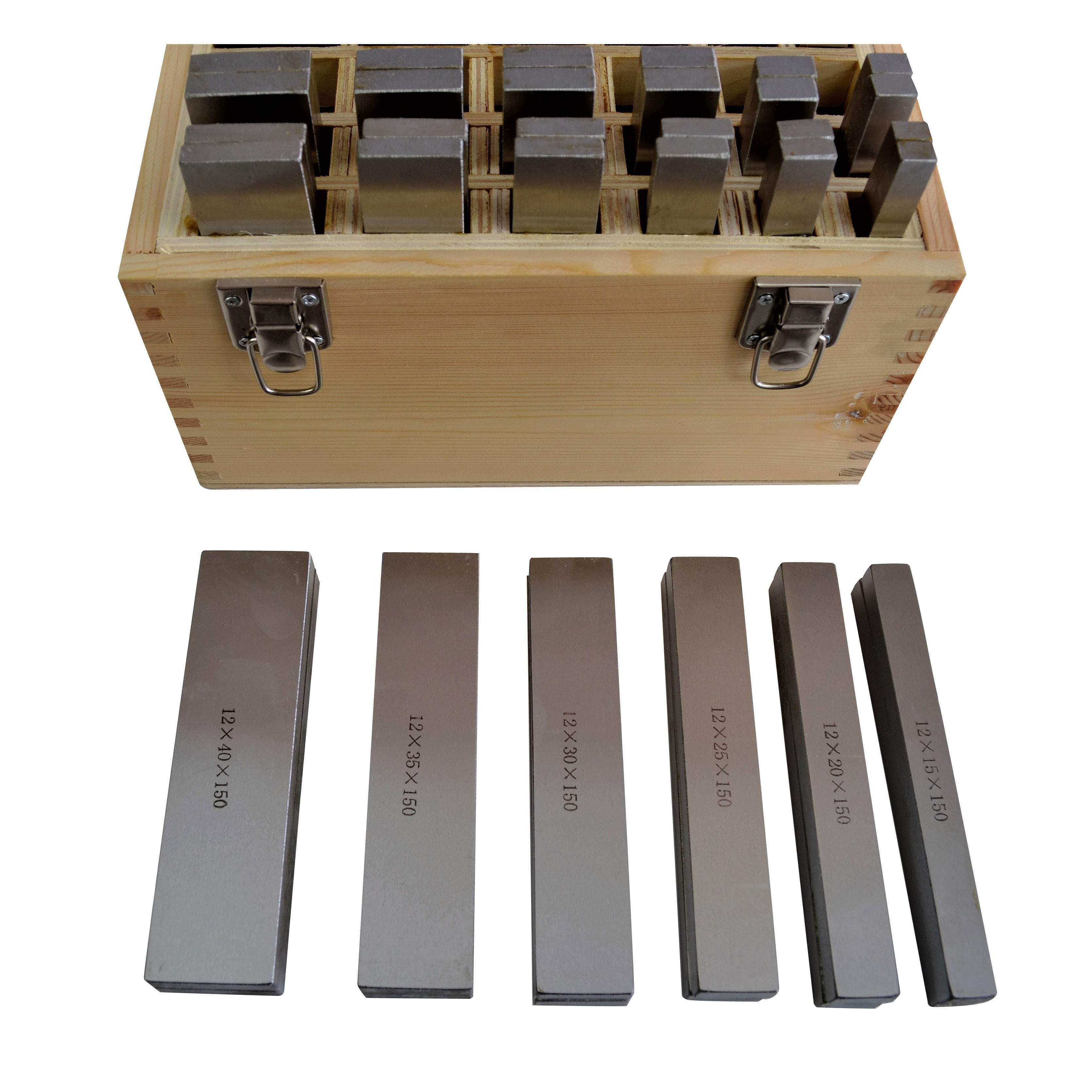 24 Pairs Parallel Steel Gauge Block Set 48 Piece 150mm Length-4