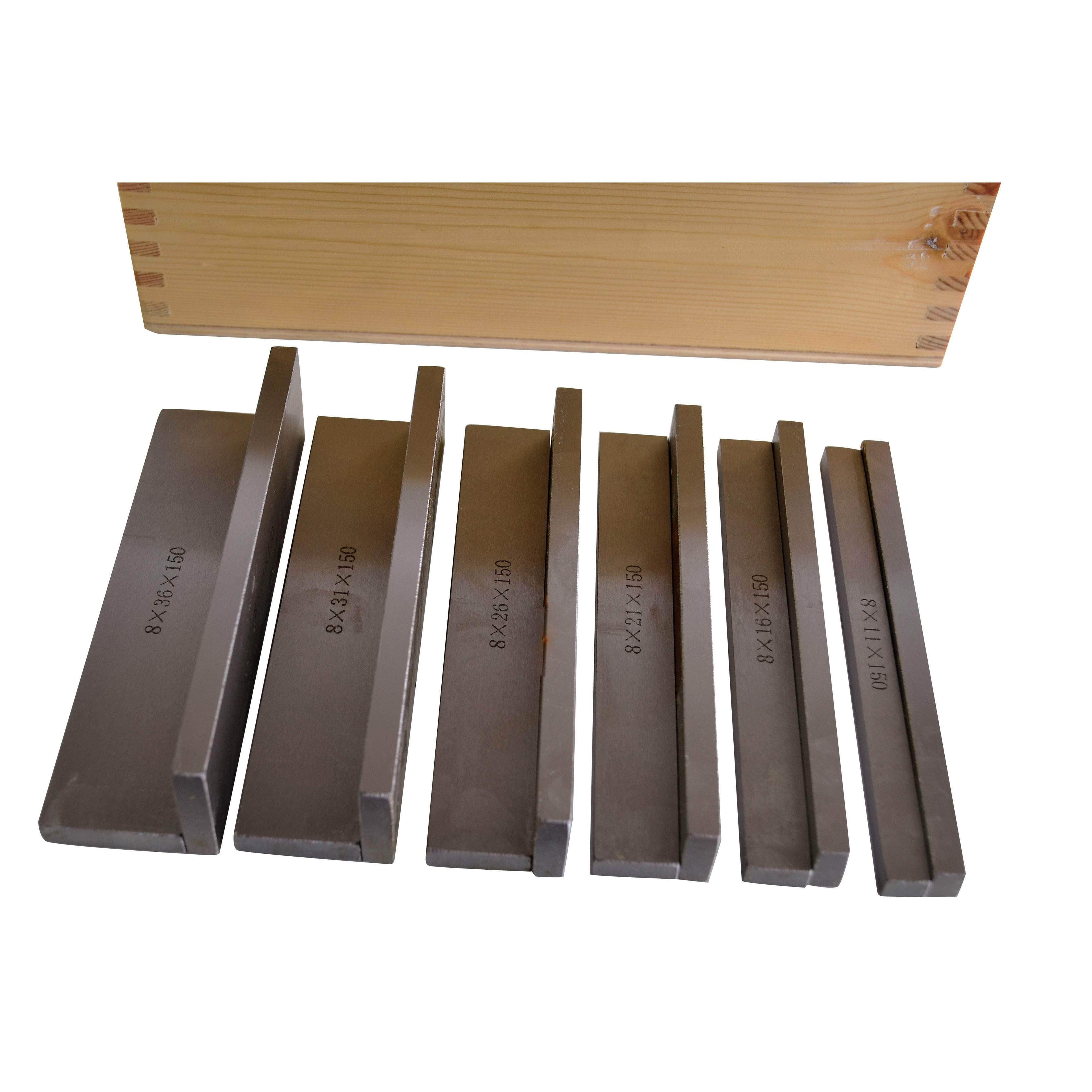 24 Pairs Parallel Steel Gauge Block Set 48 Piece 150mm Length-3