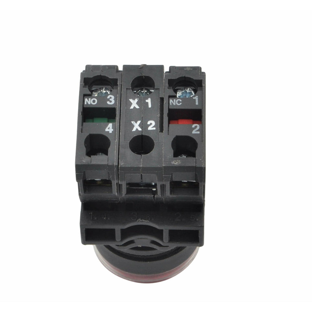 XB5AW34B5 Generic Red LED Panel Mount Indicator Switch-2