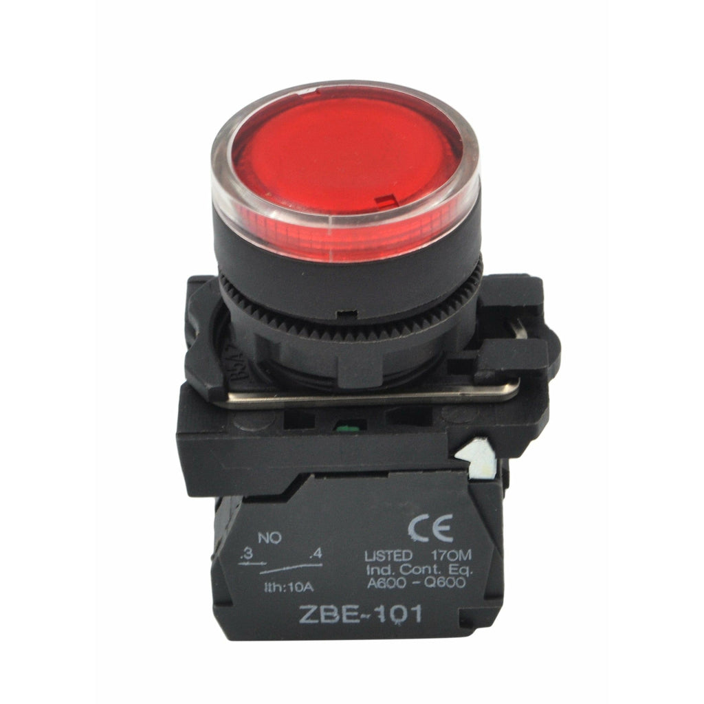 XB5AW34B5 Generic Red LED Panel Mount Indicator Switch-1