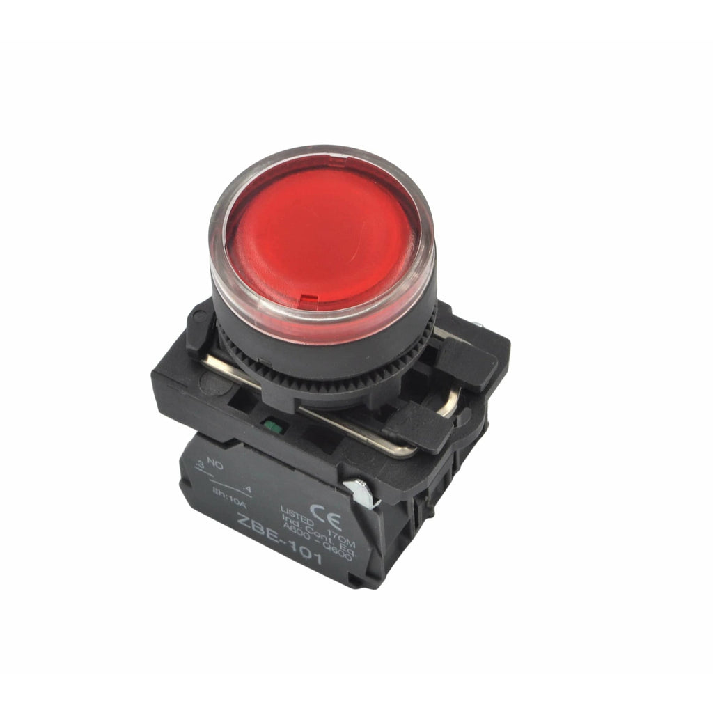 XB5AW34B5 Generic Red LED Panel Mount Indicator Switch-0