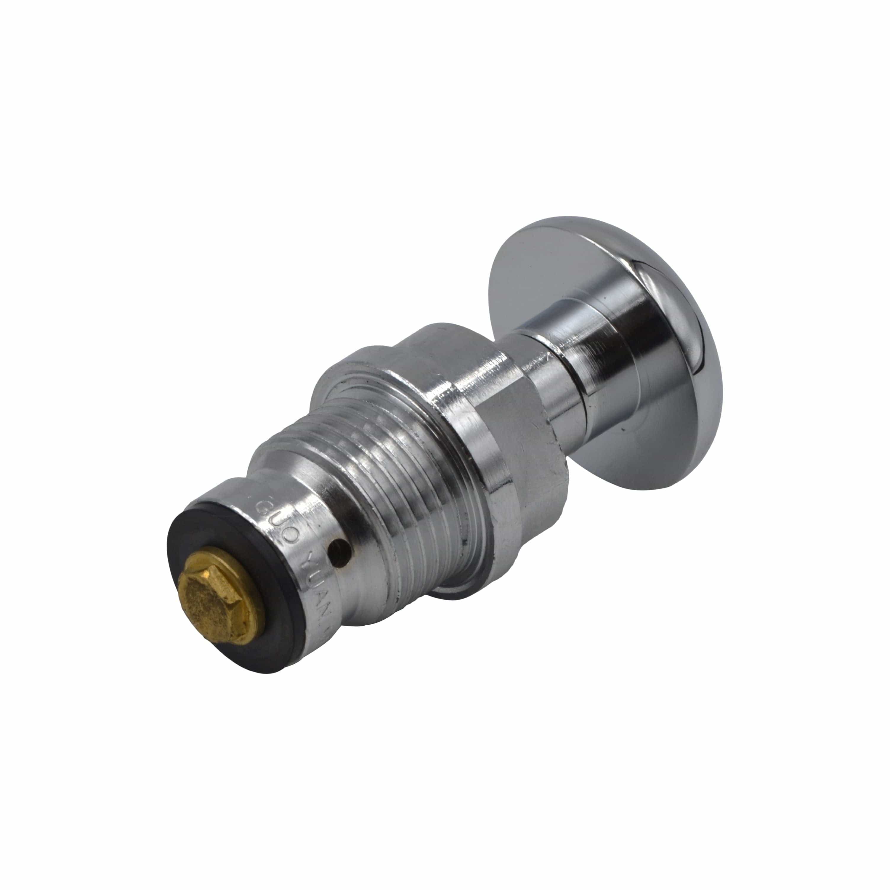 Plunger-Style Shut-Off Tap with Chrome Finish-2