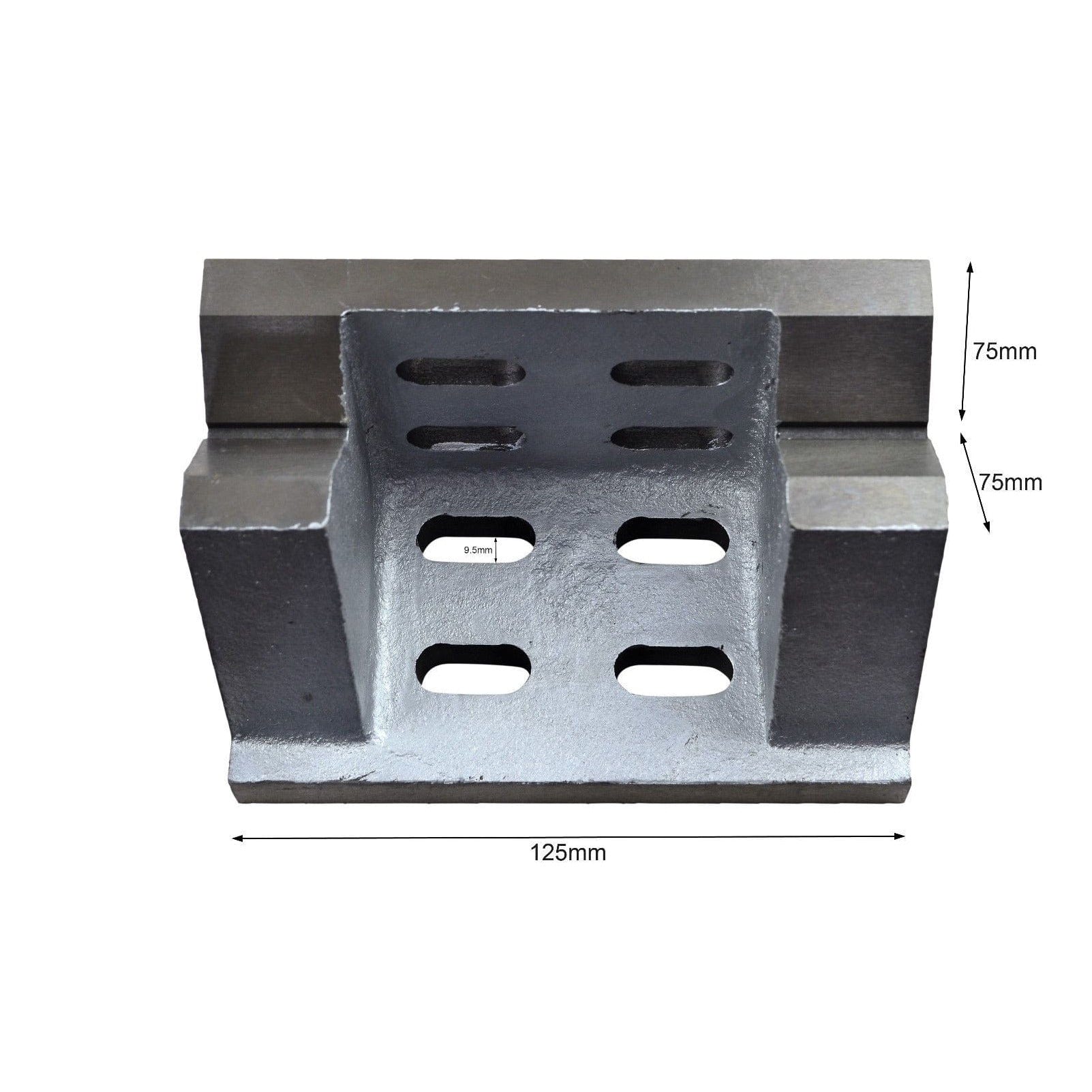 V Angle Plate 3x3x5" - Slotted and Webbed-1
