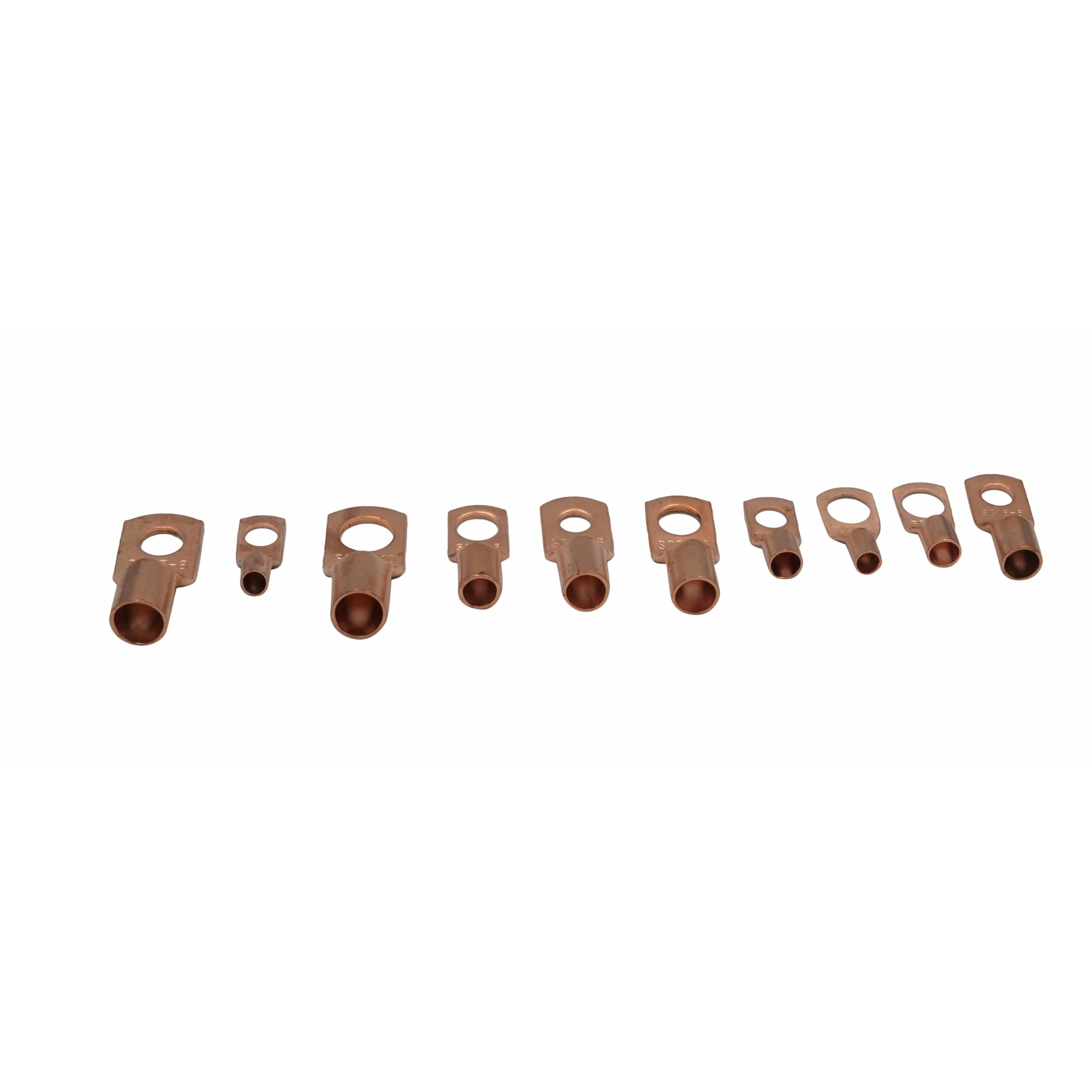 120pc Large Gauge Copper Lug Terminal Kit-4