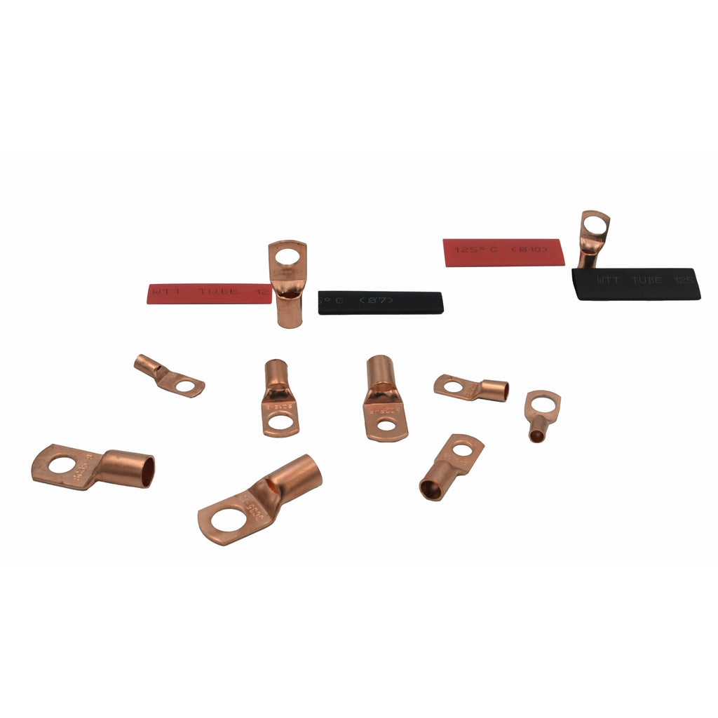 120pc Large Gauge Copper Lug Terminal Kit-2
