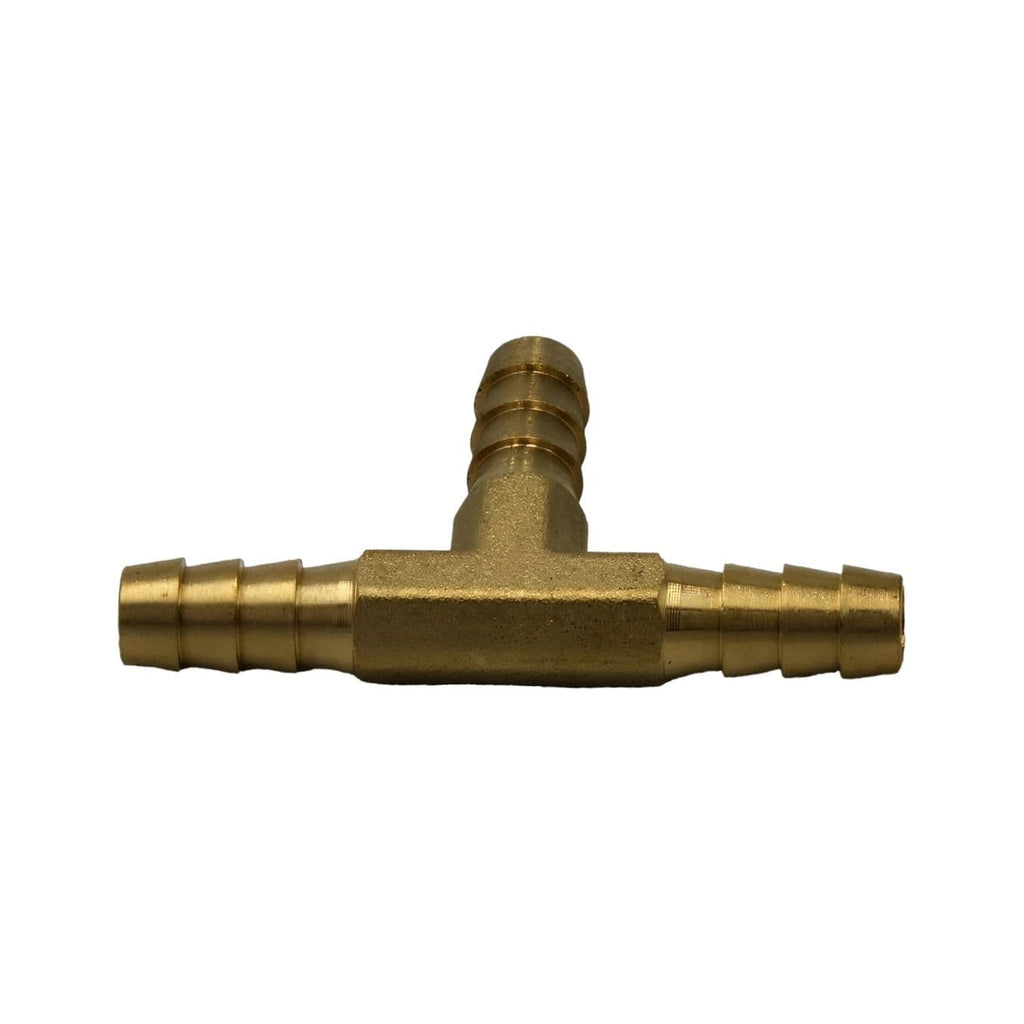 1/4" Three Way Brass Hose Barb Tee H8-3