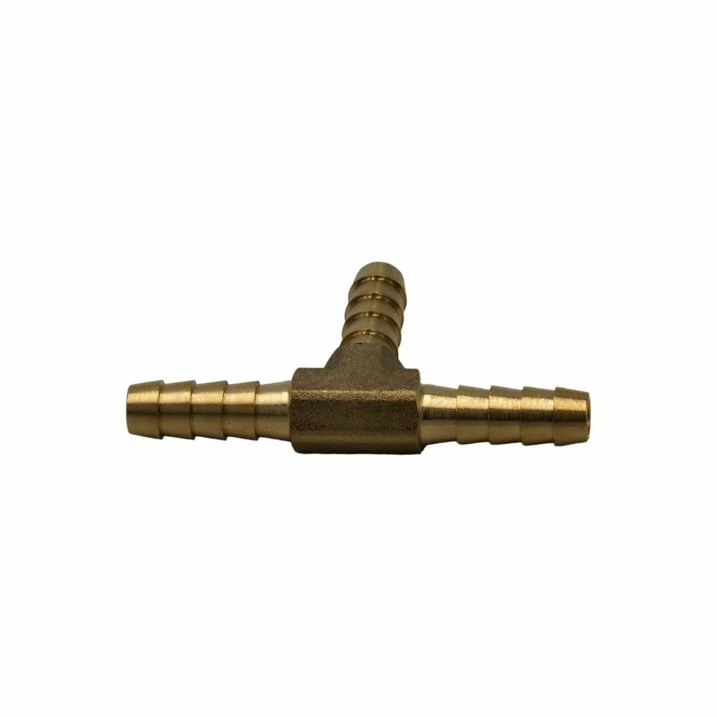 3/16" Three Way Brass Hose Barb Tee H6-3