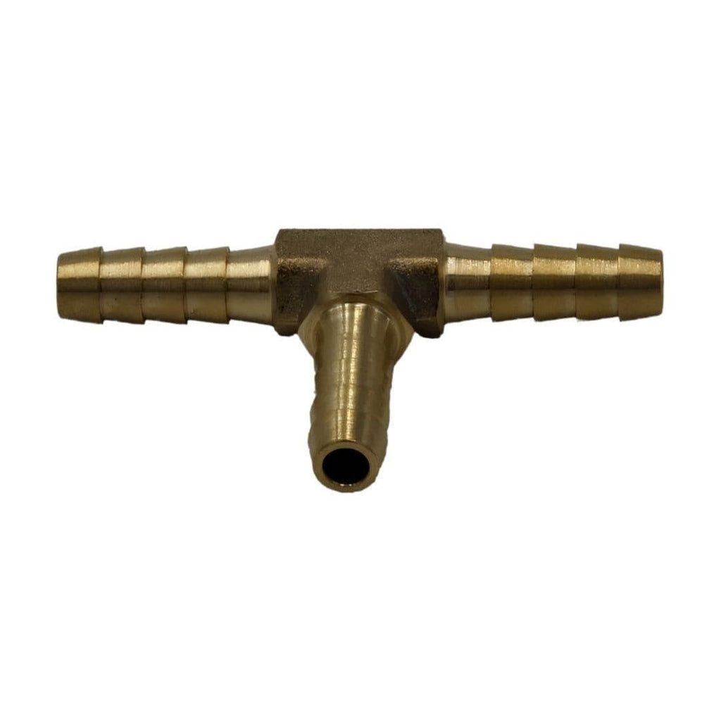 3/16" Three Way Brass Hose Barb Tee H6-0