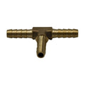 3/16" Three Way Brass Hose Barb Tee H6-0