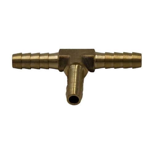 3/16" Three Way Brass Hose Barb Tee H6-0